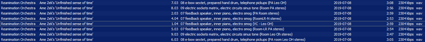 2023-12-14 Ame Zek's 'Unfinished sense of time' (Mix und Remix 2)